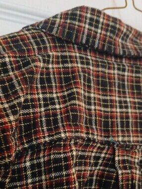 Simply Styled Boy's Black, Red, Yellow & White Plaid Button-Down Shirt